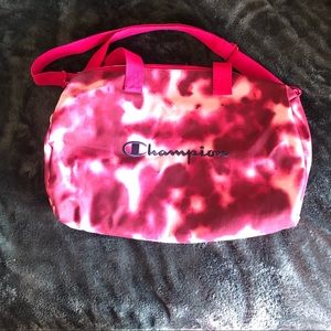 Pink tie dye gym bag/ duffle bag